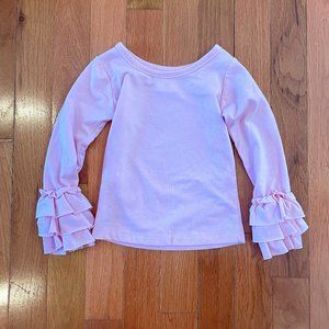 Lele for Kids Ruffle Hem Long Sleeve Shirt 2T